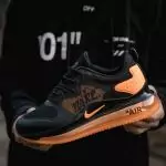 nike air max 720 exclusive running black orange